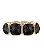 Squared Stone Stretch Bracelet