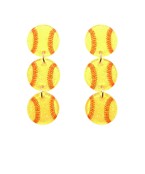 Sports 3 Layer Earring