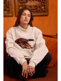 Mallard Embroidered Mock Neck
