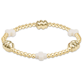Signature Cross Off-White Admire Gold Bracelet