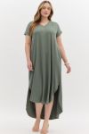 Jersey Knit Maxi Dress