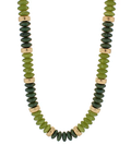 Fall Marble Rondelle Bead Necklace