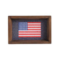 American Flag Needlpoint Tray
