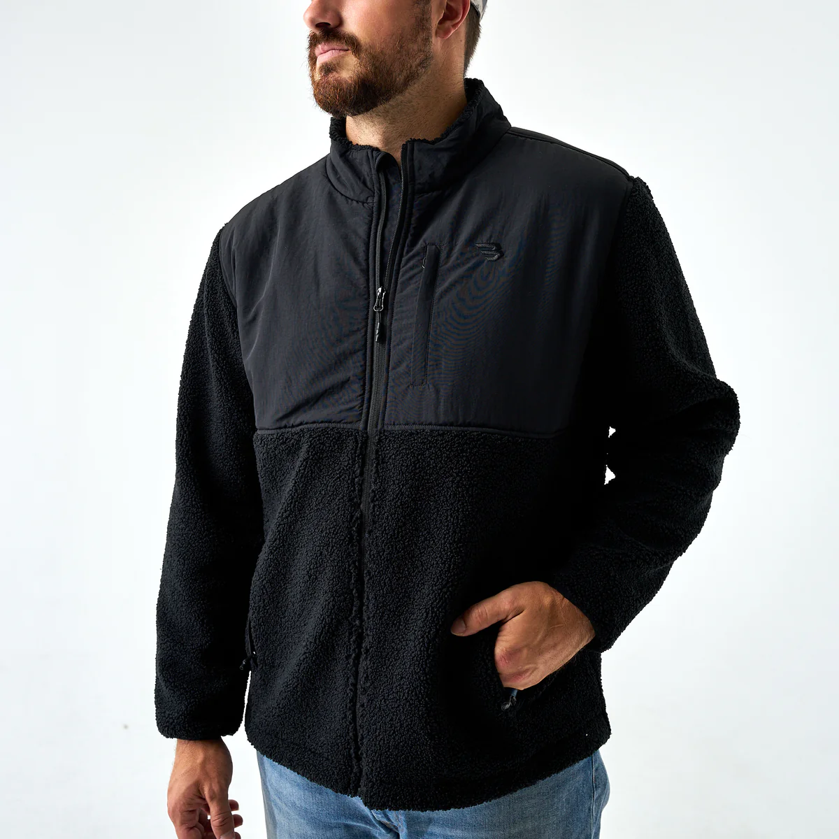 Burlebo men’s Sherpa full zip