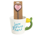 Love Grows Mug W Plant Stake