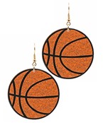 Sports Glitter Dangle Earrings
