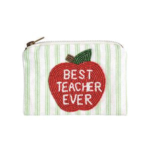Teacher Beaded Pouch