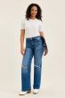 HW R.M. BRENDA 90s Straight w/ Bandana Loop MD Classic Stone Blue