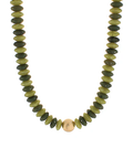 Fall Metal Ball & Rondelle Beads Necklace