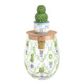 Flower Stemless Wine Glass Set