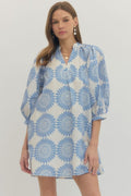 Puff Sleeve Mini Dress