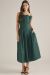 Pleated Bodice Strapless Dress