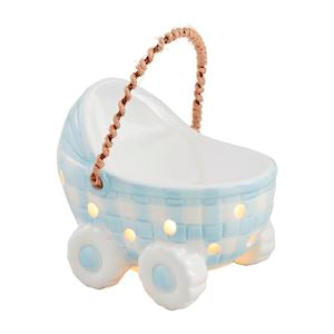 Blue Light-Up Baby Carriage