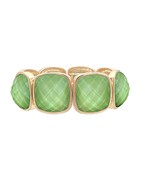 Squared Stone Stretch Bracelet