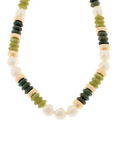 Fall Pearl & Rondelle Shape Beads Necklace