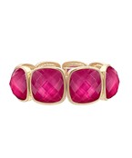 Squared Stone Stretch Bracelet