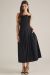 Pleated Bodice Strapless Dress
