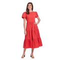 Red Patton T-Shirt Midi Dress