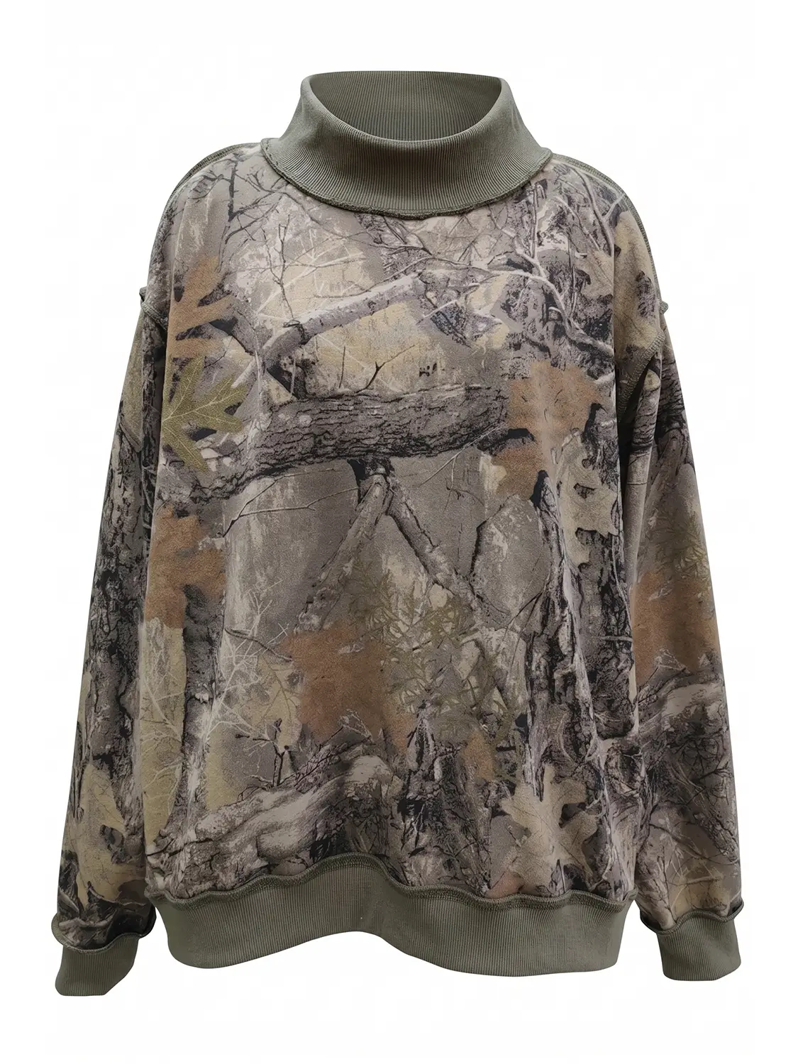 Real-Tree Camo Mock Neck