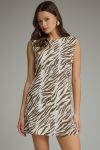 Zebra Print Sleeveless Mini Dress