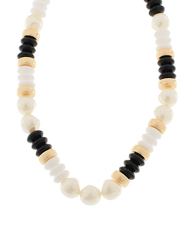 Rondelle & Pearl Neckalce