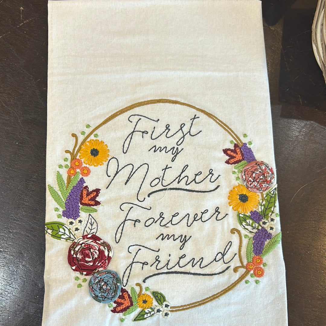 First My Mother Tea Towel