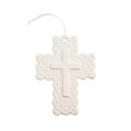 Gingham Ceramic Cross