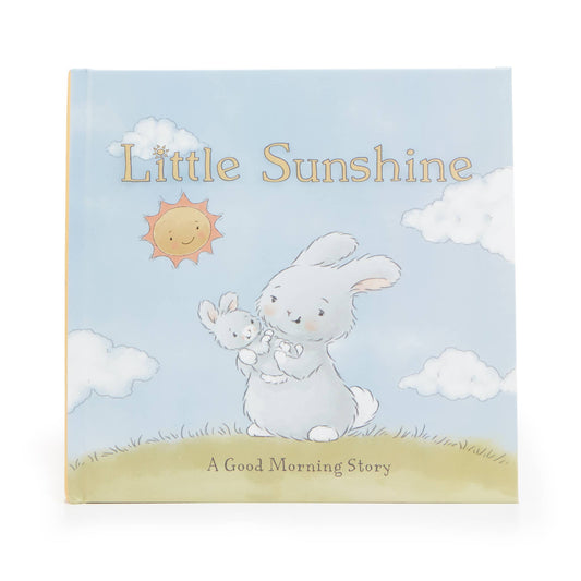 A small book where a baby and mama bunny are outside on a sunny day. "Little Sunshine"